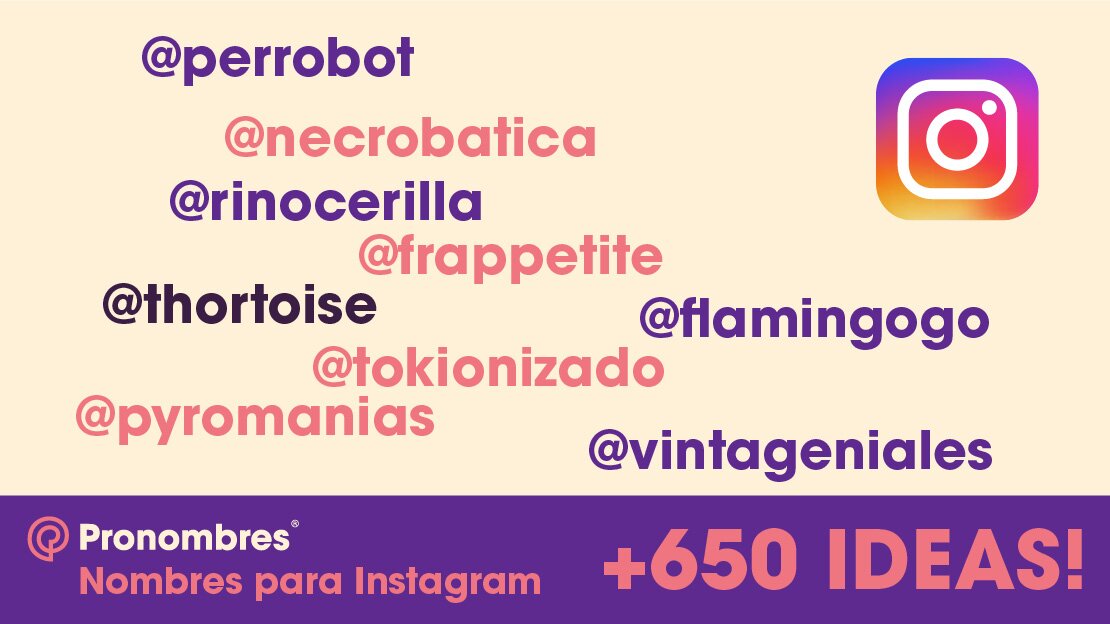 nombres originales para instagram