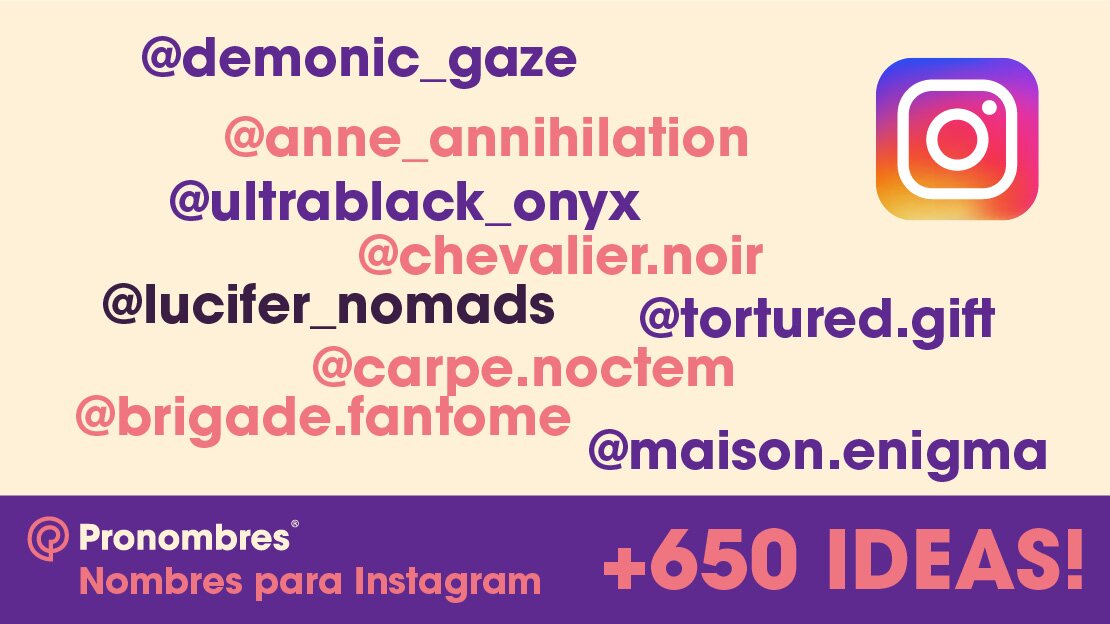 nombres para instagram chulos en ingles
