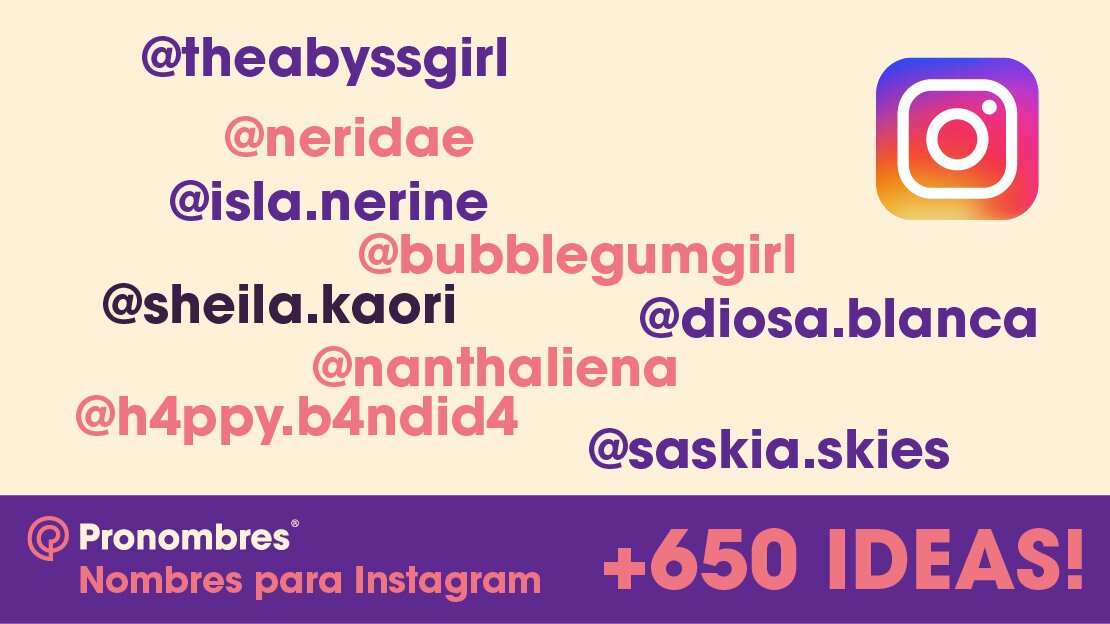 nombres para instagram de chicas